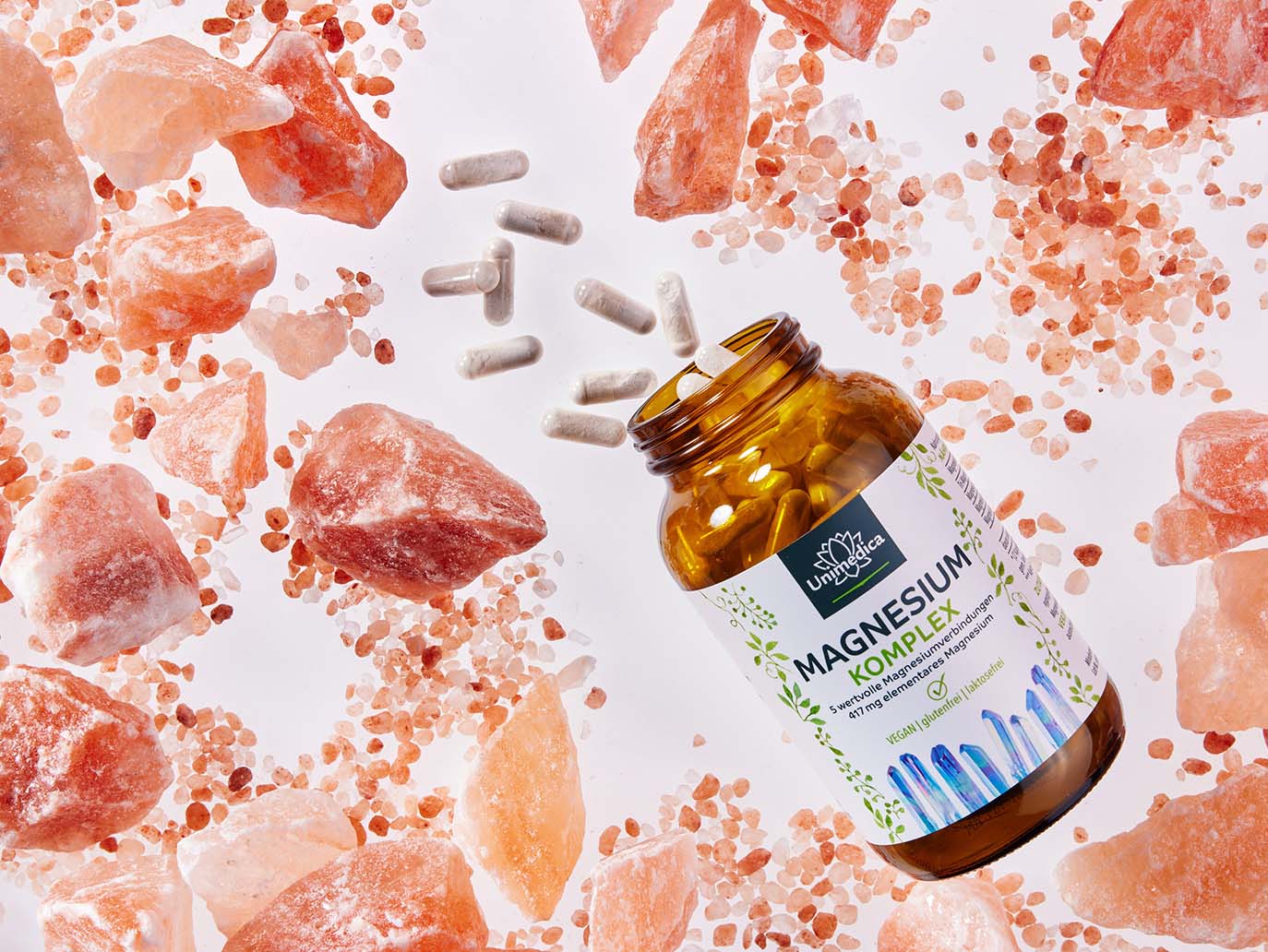 Magnesium Complex - 417 mg elementary Magnesium per daily dose - 180 capsules - from Unimedica